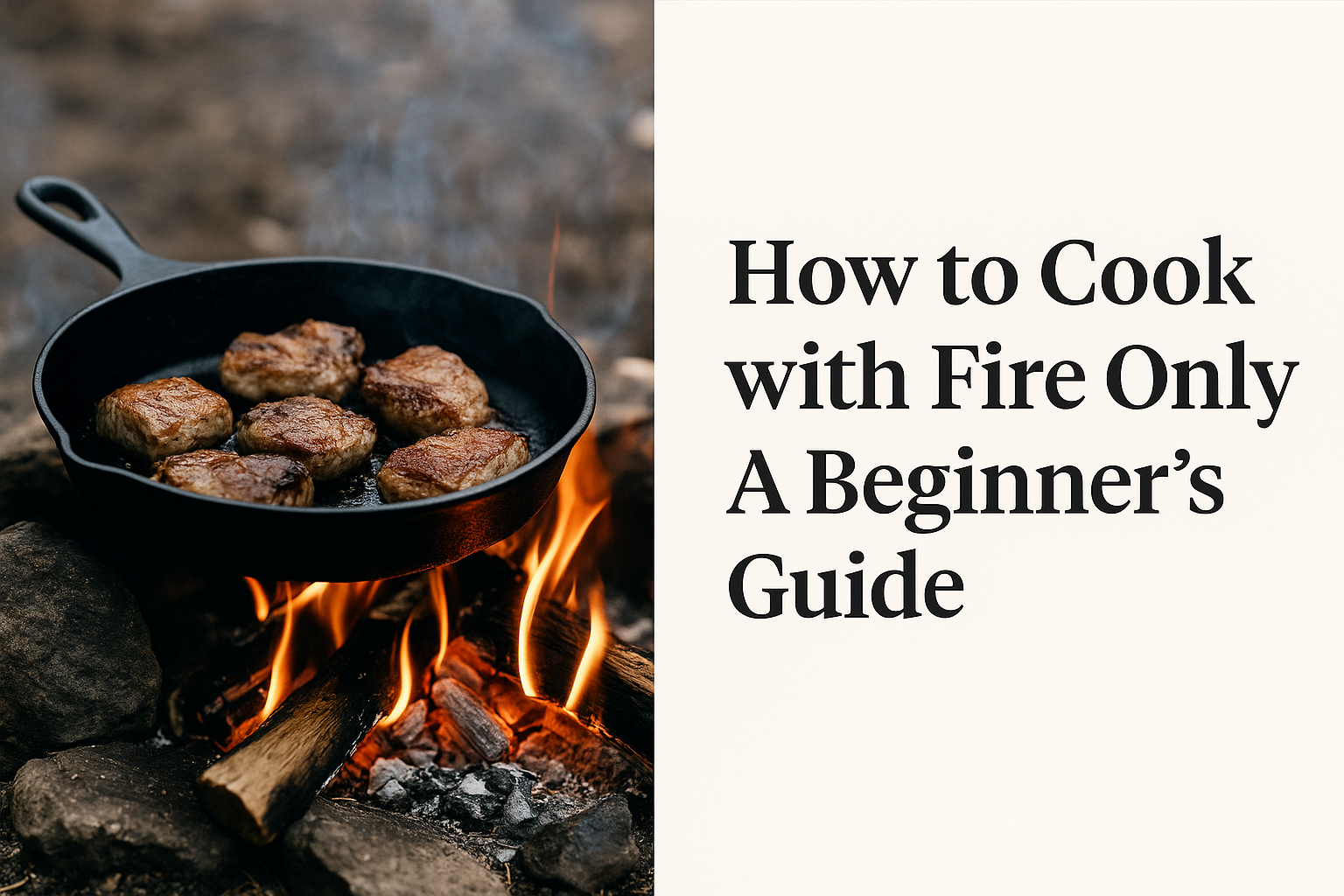 How to Cook with Fire Only: A Beginner’s Guide to Primitive Outdoor Cooking